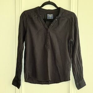 Abercrombie & Fitch Black Long Sleeve Top